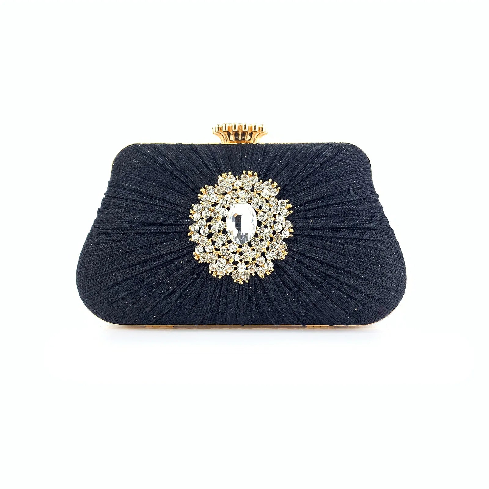 Meloke Sequined Scrub Clutch Evening Bag Wedding Purse Handbag