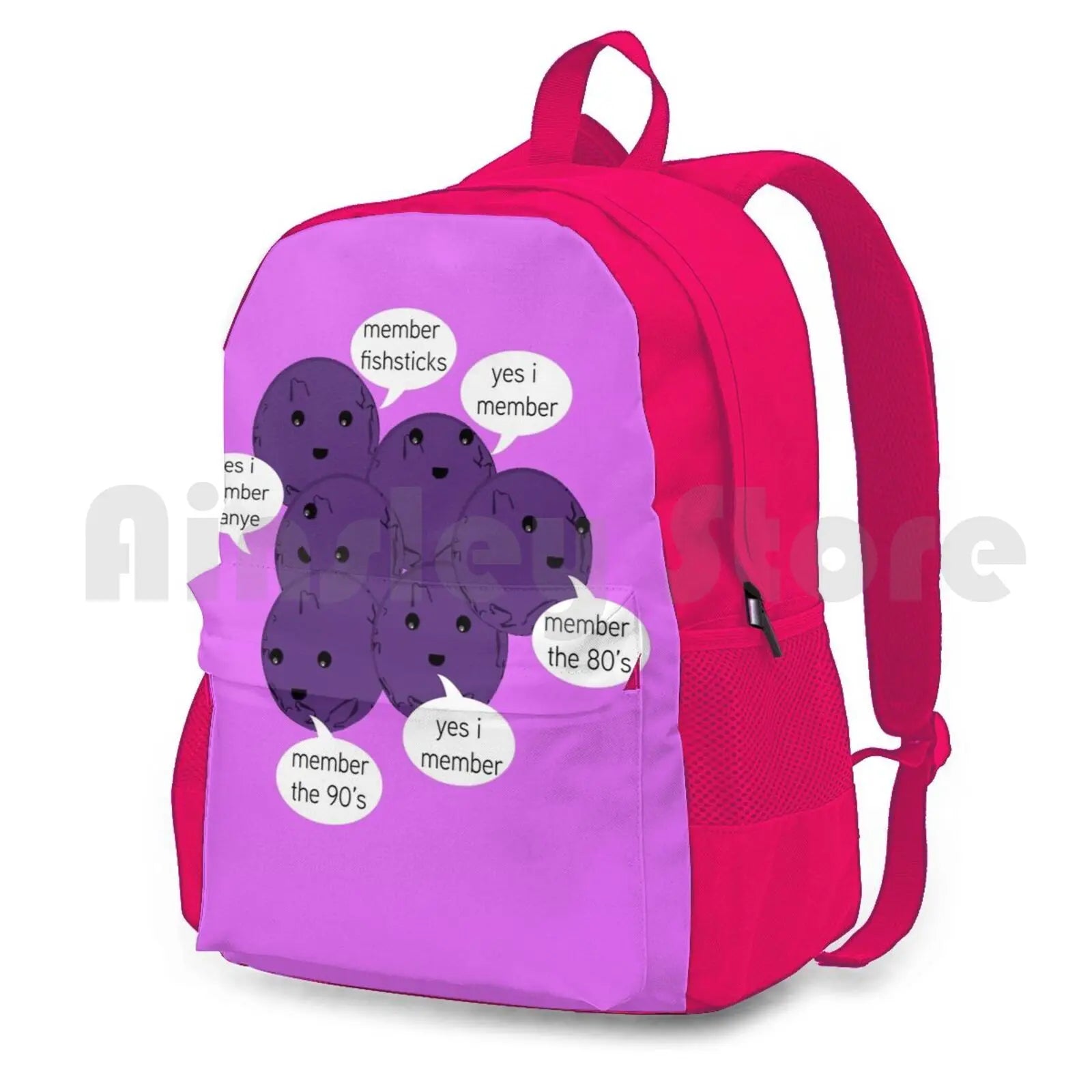 Blush Pink Outdoor Hiking Backpack Climbing Bag