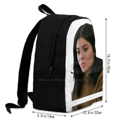 3D Print Meme Face Backpack Funny Staring Space Casual Bag