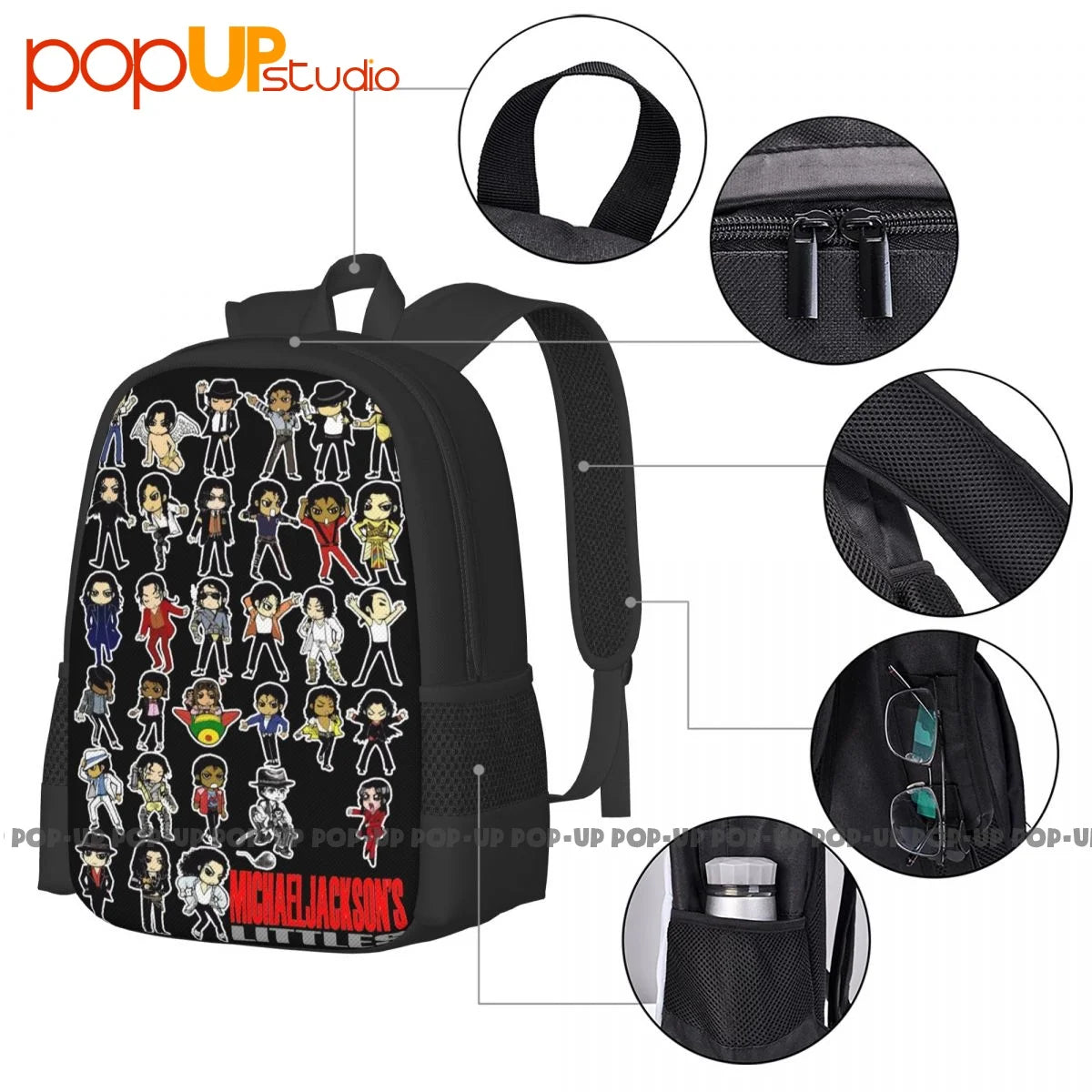 Meme Tribute Michael Jackson Caricature-Pop Backpack