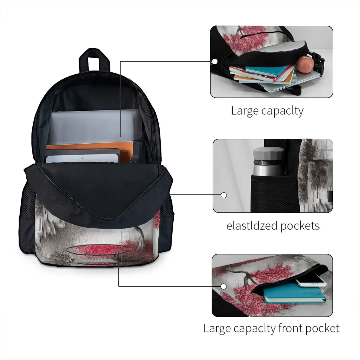 Memories Backpacks Men's & Women's Zipper Bag