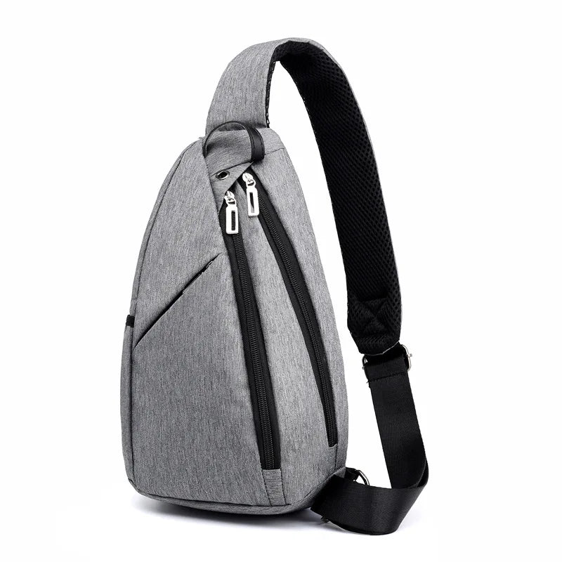 Men Backpack Chest Pack One Shoulder Backpack Travel Mochila Masculina WFF257