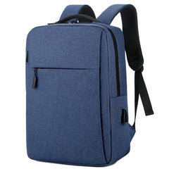 Men Backpack Teenage Boys High School Bags Oxford Gray with USB Charging