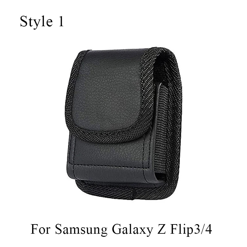 Men Belt Bag Flip Case Phone Pouch Waist Bag Oxford Cloth Pouch