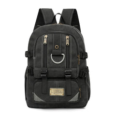Men Canvas Backpack Anti Theft Laptop Bags Large Capacity School Bag Boys