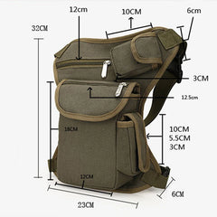 Men's Canvas Waist Bag Leg Pack