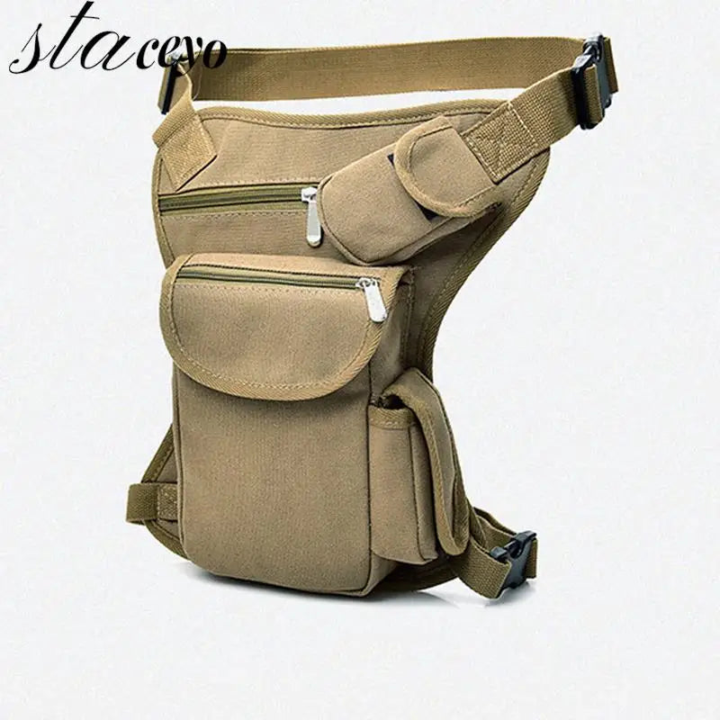 Canvas Drop Waist Bag Leg Pack Motorcycle Money Belt Fanny Pack