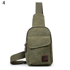 Men Canvas Satchel Casual Cross Body Handbag Messenger Shoulder Bag