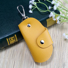 Car Key Case Holder PU Leather Keys Chain Wallet Organizer Bag