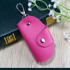 Car Key Case Holder PU Leather Keys Chain Wallet Organizer Bag