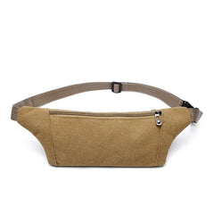 Men Durable Fanny Waist Pack Canvas Hip Bum Outdoor Bag