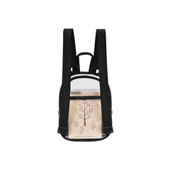 Men Clear Backpack Casual Outdoor PVC Rucksack Schoolbag