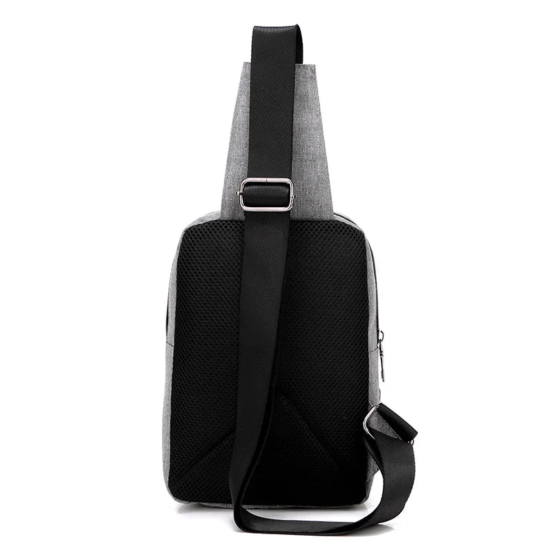 Men Clutch Nylon Messenger Bag Casual Travel Rucksack Chest Bag