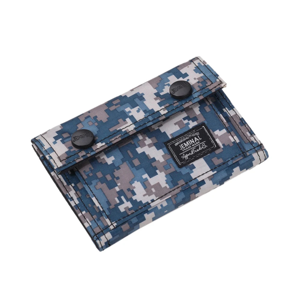 Camouflage Pattern Printed Wallet Short Change Purse