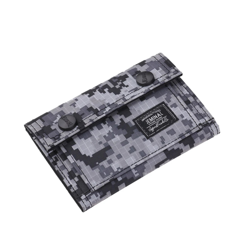 Camouflage Pattern Printed Wallet Short Change Purse