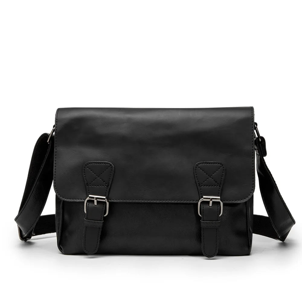 Vintage Large Capacity PU Leather Messenger Tote