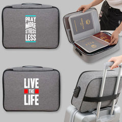 Men Women Organizer Handbag Waterproof Briefcase Travel Bag