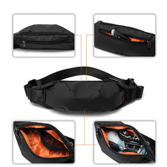 Men Fanny Pack Teenager Outdoor Sports Waist Bag Shoulder Bag Travel Pouch