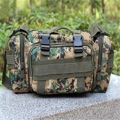 Men Camo Waist Pack Canvas Military Bag