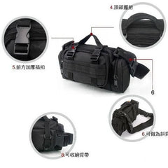 Men Camo Waist Pack Canvas Military Bag
