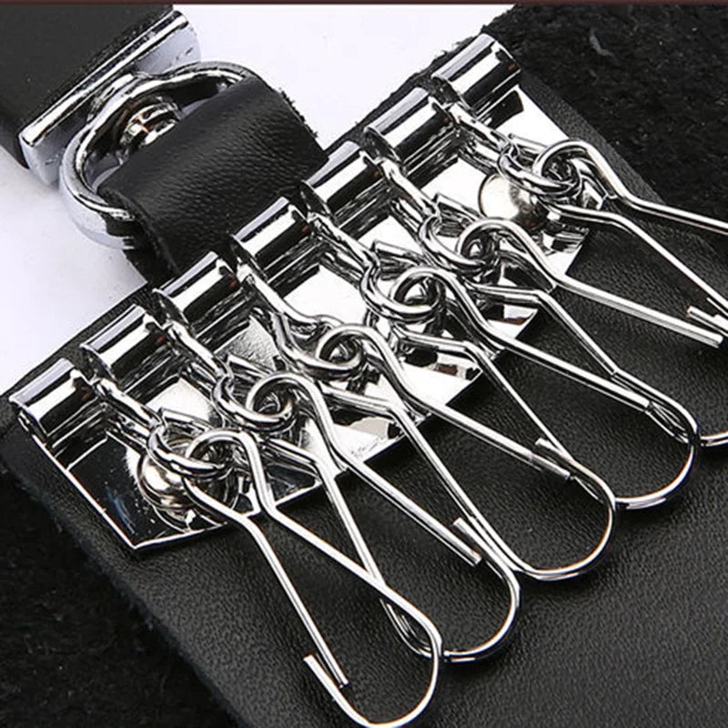 Men Key Wallets Leather Versatile House Keys Protection Holders Storage