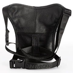 Men Leather Drop Leg Bag Military Motorcycle Multi-Purpose Messenger