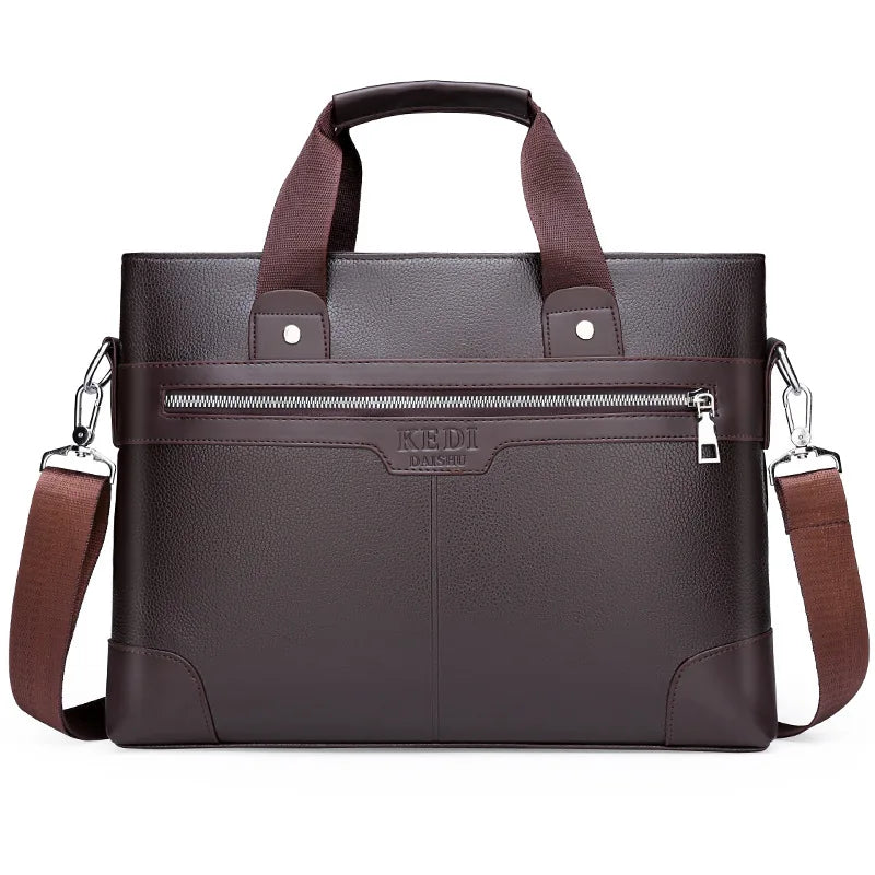 Men Leather Handbags Casual Laptop Bags Male Business Travel Messenger Bags