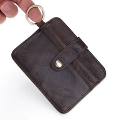 Men Leather Slim Wallet Small Purse Mini Money Bag Thin Portomonee Carteras