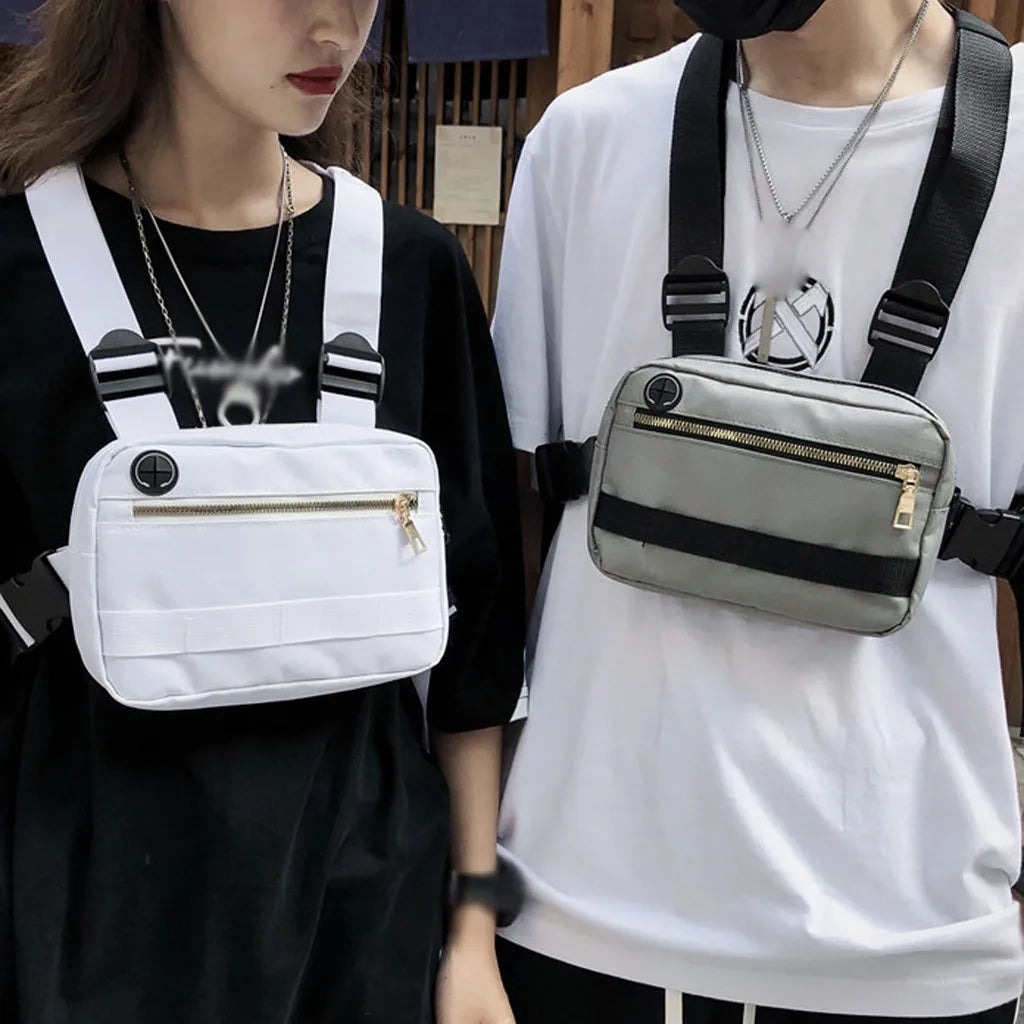 Hip Hop Backpack Chest Bag Tactical Vest Streetwear Mochila Hombre