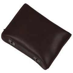 Men Leather Messenger Briefcase Laptop Shoulder Crossbody Bag