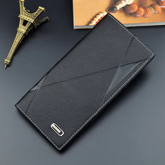 Men Long Wallet Thin Youth Soft Wallet Multi-Card Large-Capacity