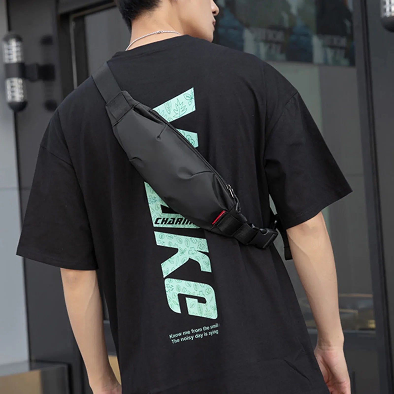 Small Leather Waist Bag for Men and Women