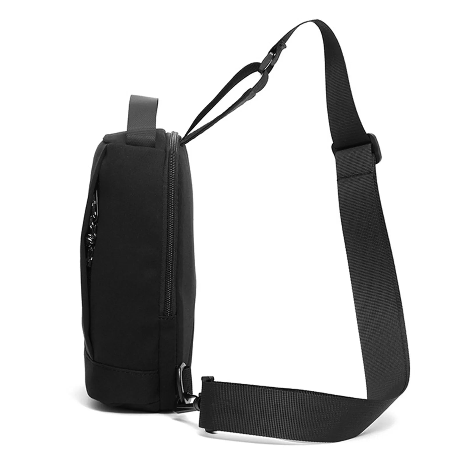 Men Messenger Bag Solid Shoulder Bag Casual Phone Charging Purse