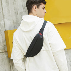 Solid Men Messenger Bag Casual Waist Bag Women Purse 15 Computer Stylish