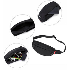 Solid Men Messenger Bag Casual Waist Bag Women Purse 15 Computer Stylish