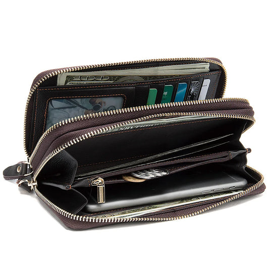 Men Mobile Phone Wallets Long Clutch Purse Large Capacity