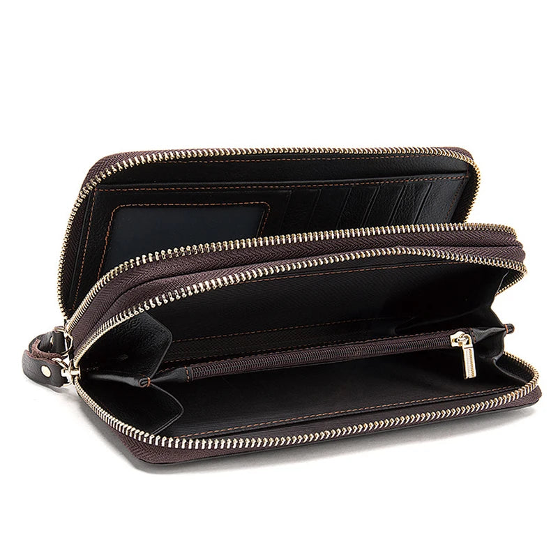 Men Mobile Phone Wallets Long Clutch Purse Large Capacity