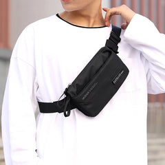 Nylon Waterproof Waist Bag with 4 Pockets for Men and Women