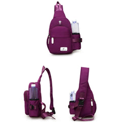 Men Nylon Sport Shoulder Bag Crossbody Chest Pack Backpack Canvas