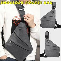 Men Oxford Fabric Messenger Sports Wallet Adjustable Strap Outdoor Traveling