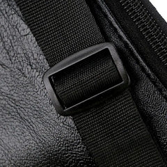 Men PU Leather Belt Fanny Pack Bum Waist Pouch Zip Bag