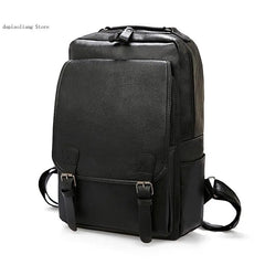 Retro Casual Leather Backpack for School Women Teenagers