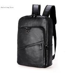 Retro Casual Leather Backpack for School Women Teenagers
