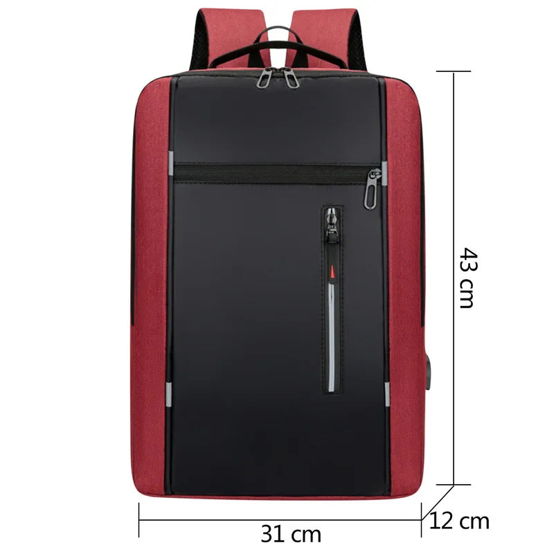 Waterproof Business Laptop Backpack 15.6 Inch Anti Theft Travel Bag