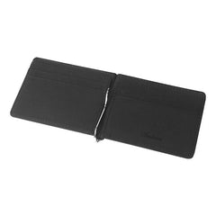Men Short Skin Wallets Purses PU Leather Money Clips Thin Wallet