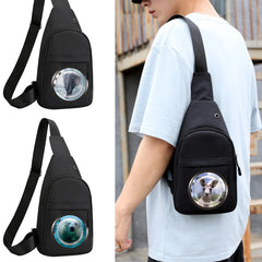 Canvas Shoulder Bag USB Male Anti Theft Chest Pack Sport Messenger Bag