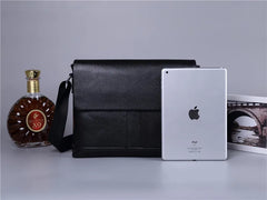 Men Shoulder Bag Cow Leather Messenger Sling Bag