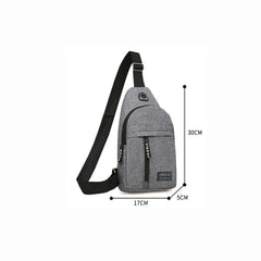 Canvas Shoulder Bag Crossbody Chest Pack Daily Messenger Fanny Pack
