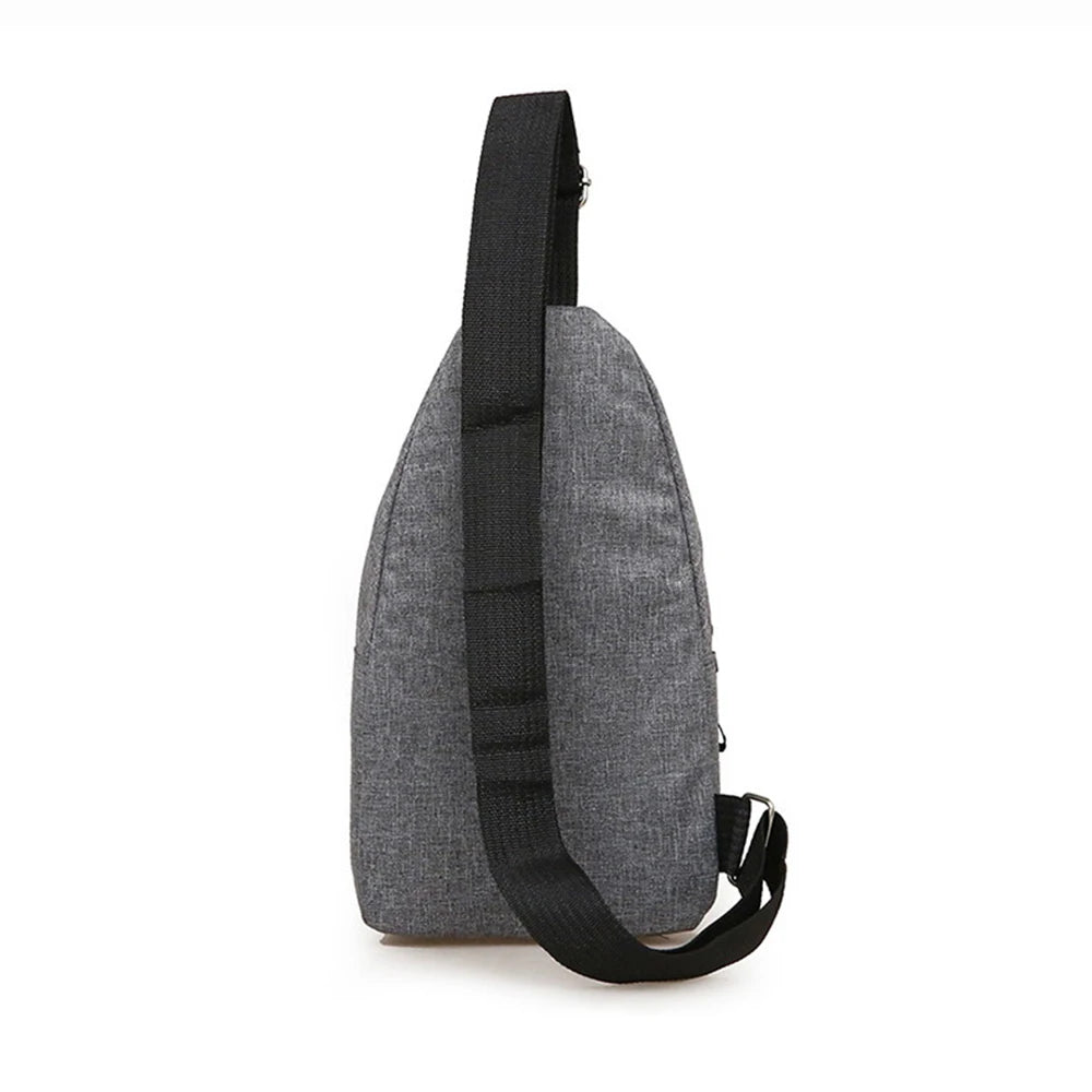 Canvas Shoulder Bag Crossbody Chest Pack Daily Messenger Fanny Pack