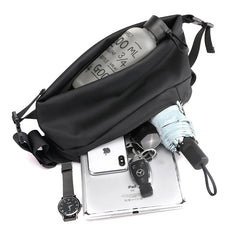 Men Sling Chest Bag Single Shoulder Backpack Waterproof Nylon 3 Zipper Pocket